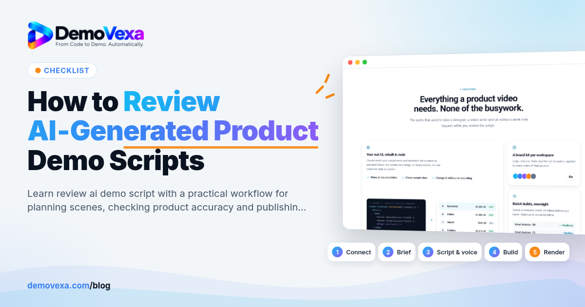 How to Review AI-Generated Product Demo Scripts