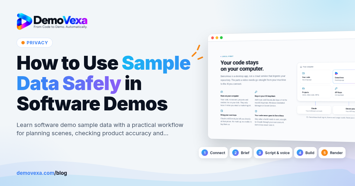 How to Use Sample Data Safely in Software Demos